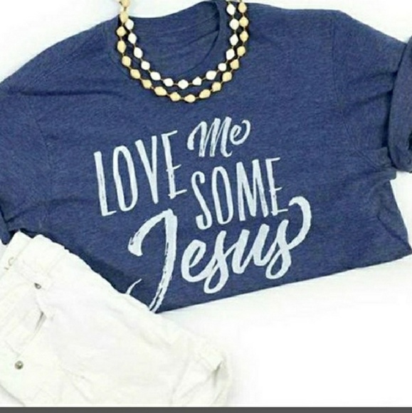 New whimsical t-shirt love me some Jesus. - Picture 2 of 2